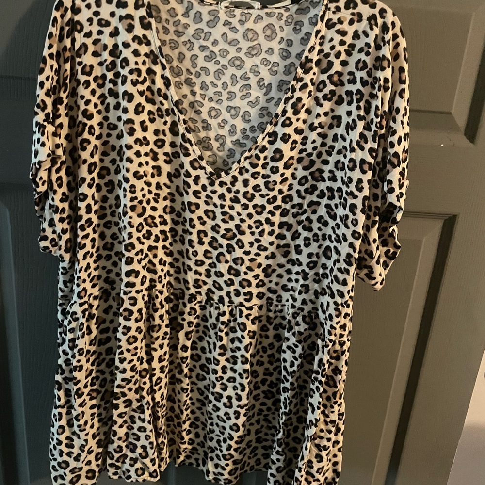 Leopard Print Women's Top